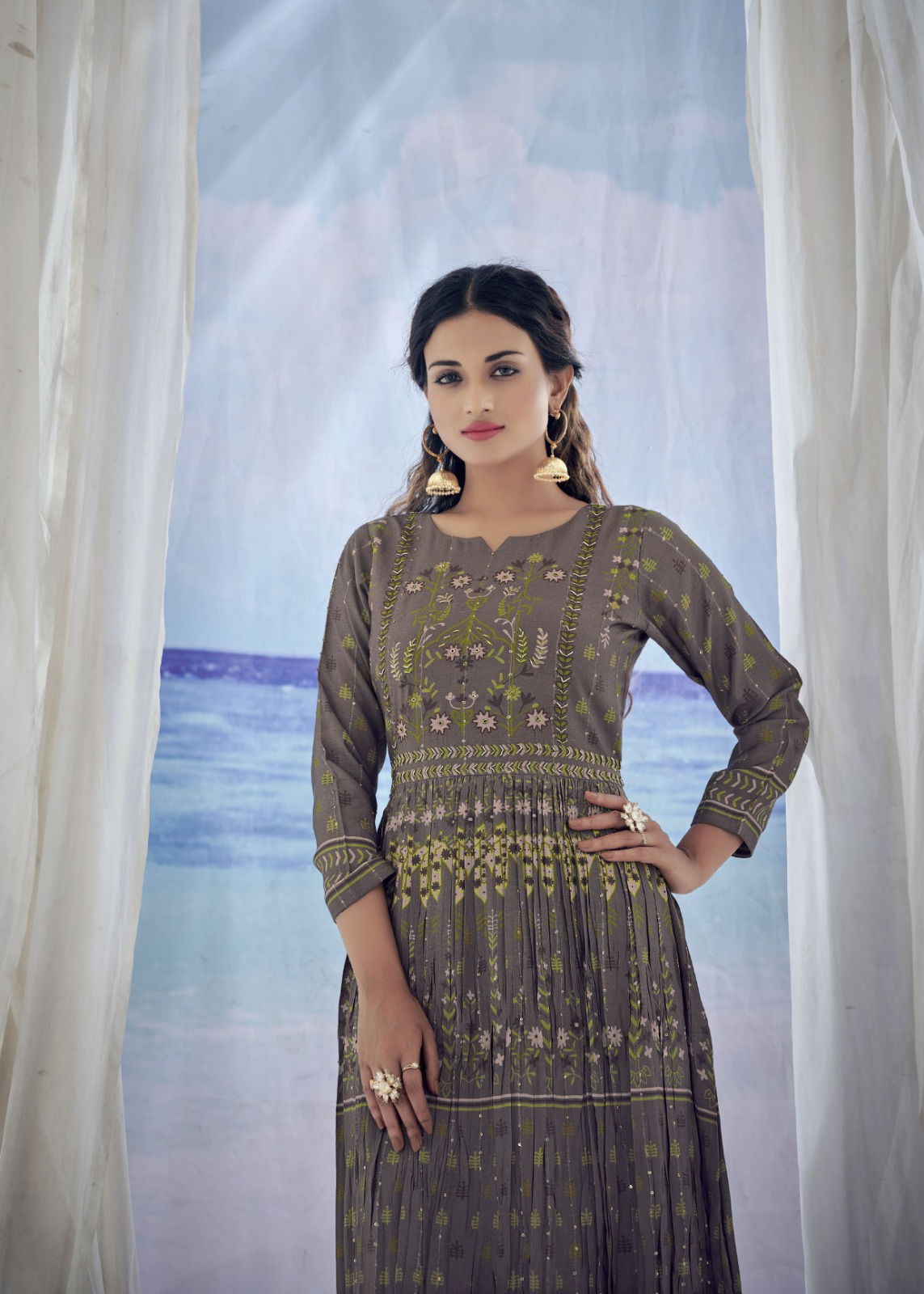 Kig By Amoha Viscose Muslin Printed Long Kurtis Catalog
